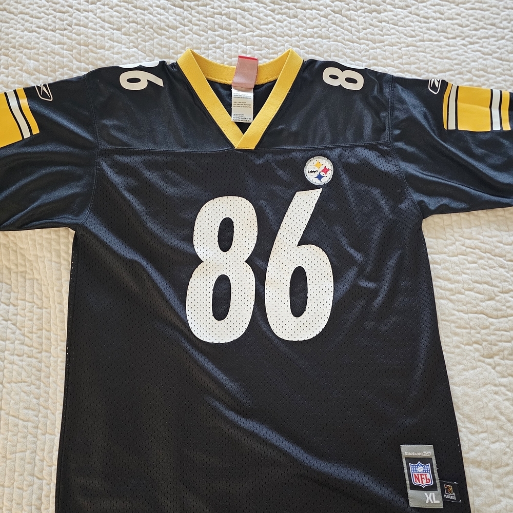 Pittsburgh Steelers #86 Ward‎ Black and Yellow NFL Jersey Size XL 18-20